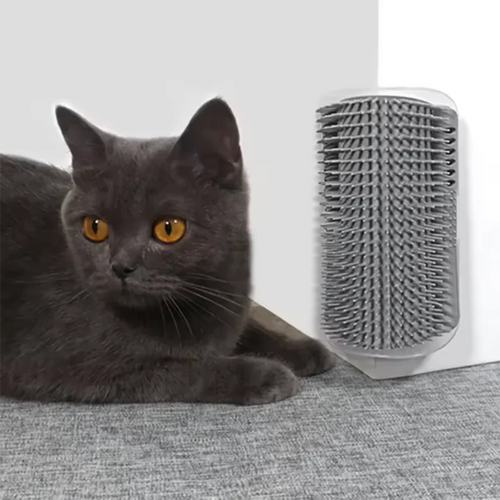 Masajeador de esquina para Gato rascador para rascar gatos cepillo para gatos peine cepillo para esquina de masaje